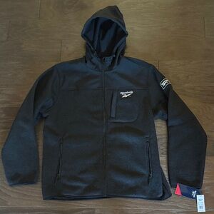 Reebok Men’s Black Softshell Hooded Jacket XL – Style ONRB1358 NWT